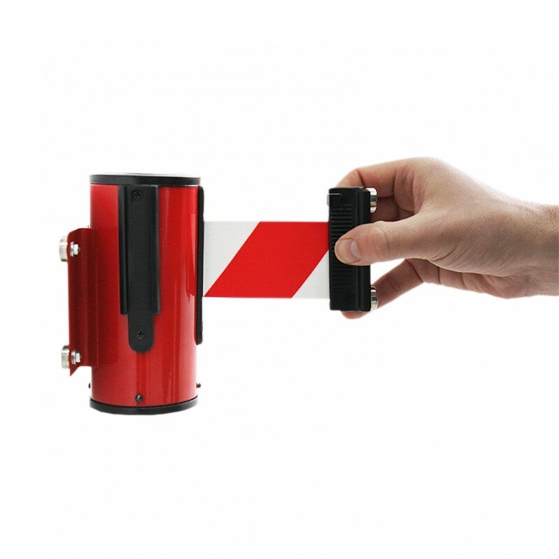Červená ocelová nástěnná kazeta s magnetem REGA - délka 4 m