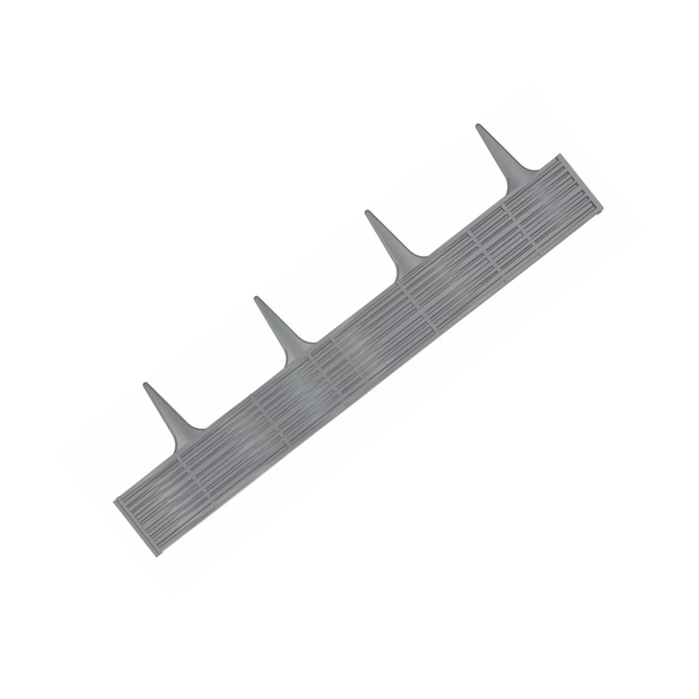 Šedý plastový záhradný obrubník GC85 - dĺžka 390 cm, výška 18,6 cm