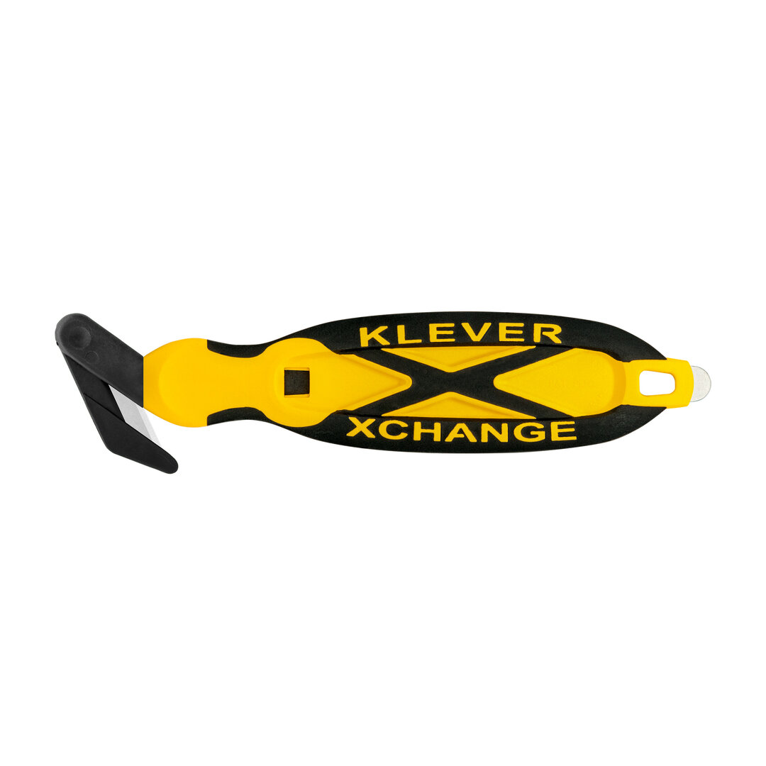 Žlutý plastový bezpečnostní nůž KLEVER XCHANGE XC-30