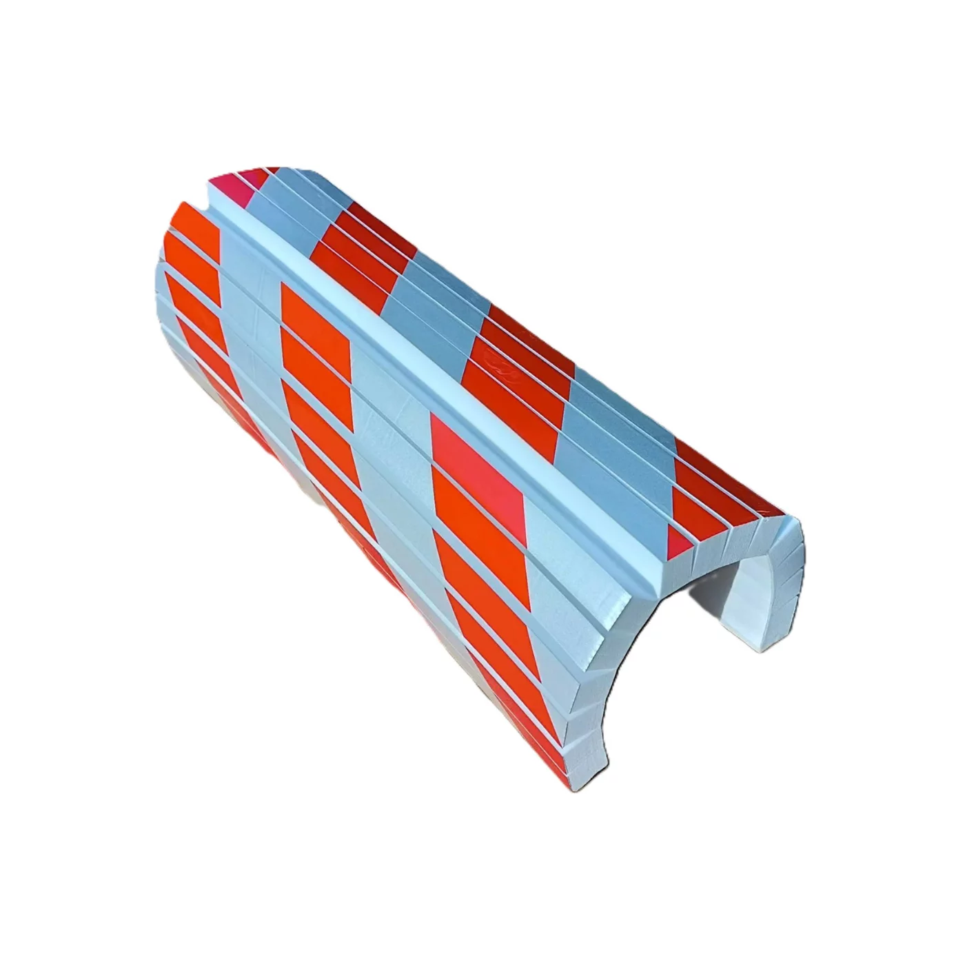 Säulenschutz aus Schaumstoff - Länge 40 cm, Breite 25 cm, Dicke 2 cm - rot-weißer