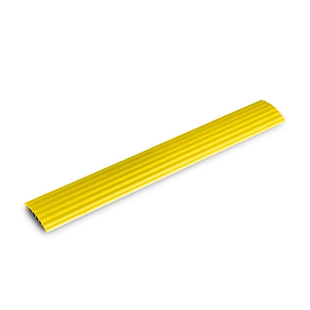 Žlutý plastový kabelový most s víkem DEFENDER Office - délka 86,5 cm, šířka 12,5 cm a výška 2 cm
