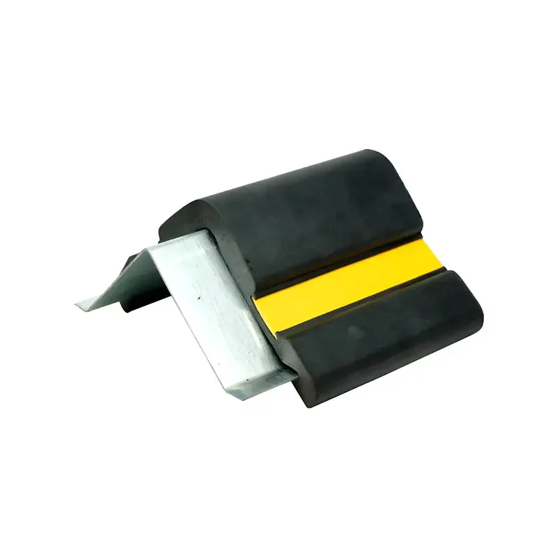 Wandschutz aus Gummi mit Stahlbewehrung FLOMA WP80 - Länge 100 cm, Breite 10 cm, Dicke 1 cm - Schwarz-Gelb