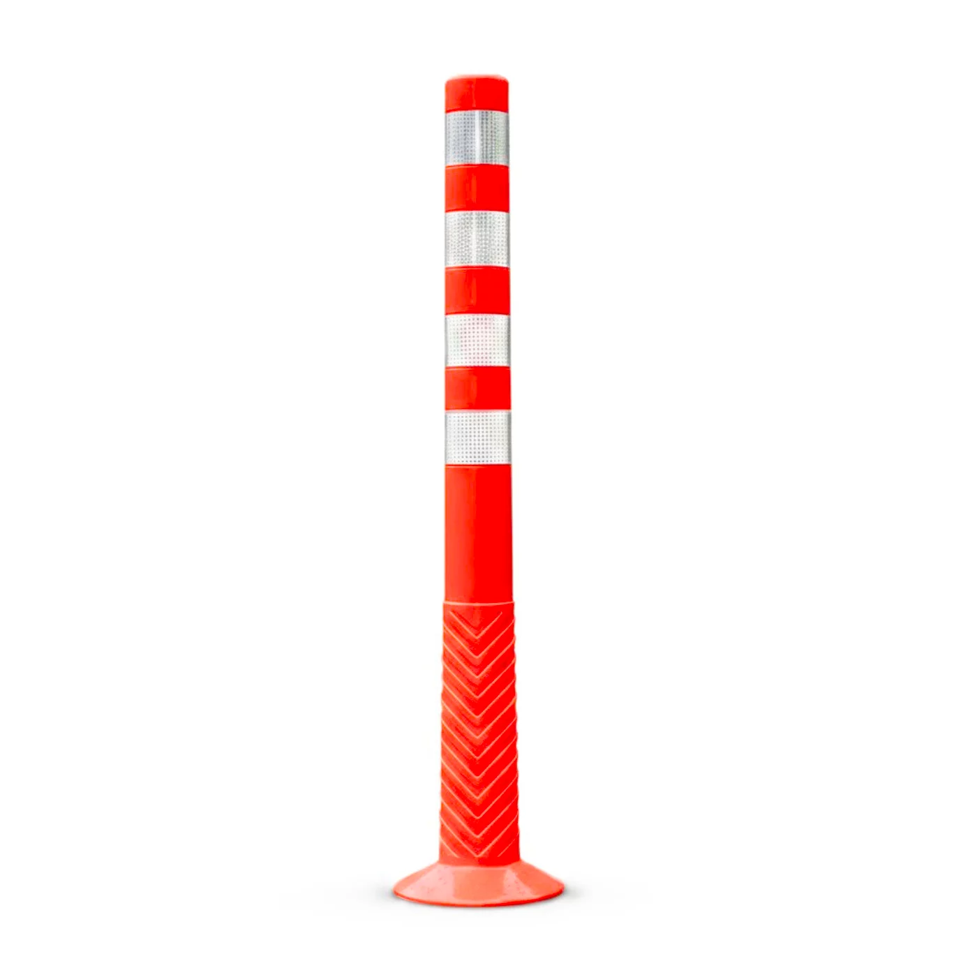 Verkehrspfosten aus Kunststoff - (TPU) FLOMA - Durchmesser 8 cm, Höhe 100 cm - Rot
