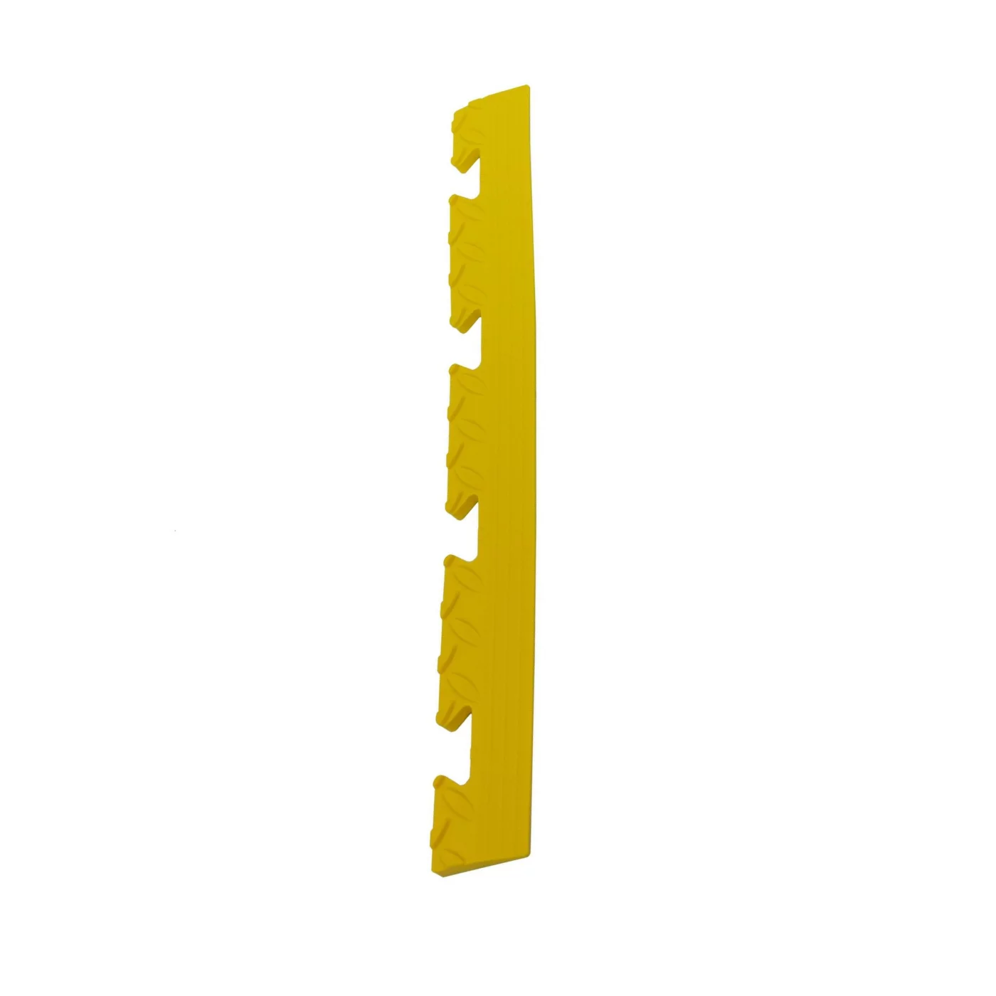 Žltý plastový PVC nájazd &quot;samica&quot; pre dlažby Tenax (diamant) - dĺžka 48 cm, šírka 5,1 cm, výška 0,8 cm