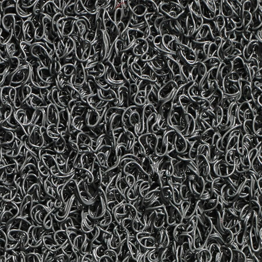 Šedá PVC protišmyková vstupná rohož Wayfarer - dĺžka 150 cm, šírka 90 cm, výška 1,4 cm