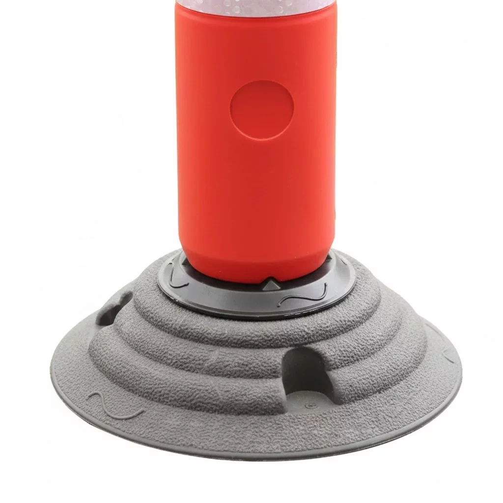 Reflektierter Verkehrspfosten aus Kunststoff Und (PE) FLOMA - Durchmesser 10 cm, Höhe 120 cm - Rot