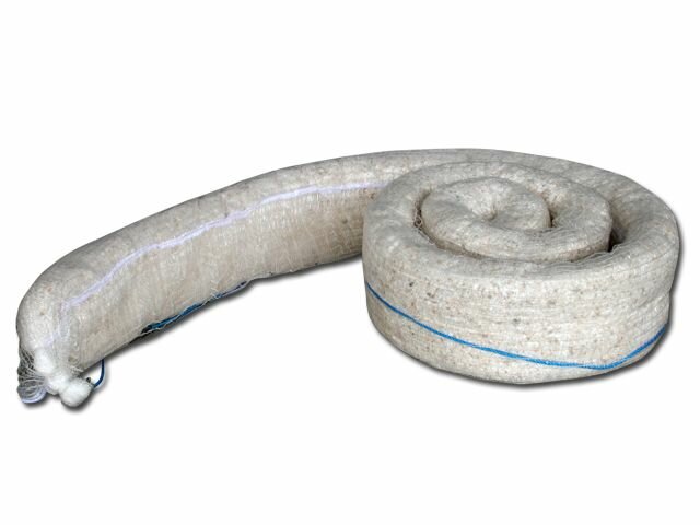 Hydrofobní sorpční had (plněný drtí) - průměr 8 cm a délka 3 m - 4 ks