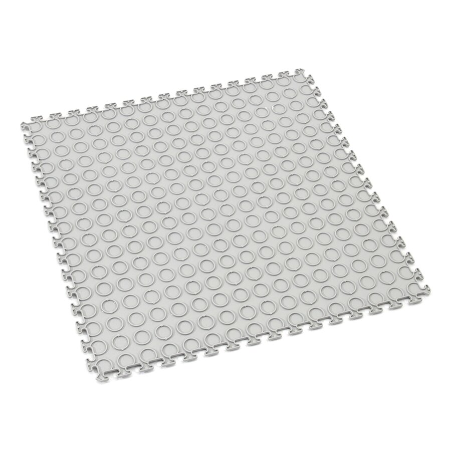 Šedá plastová zátěžová puzzle dlažba Tenax - délka 50 cm, šířka 50 cm a výška 0,5 cm