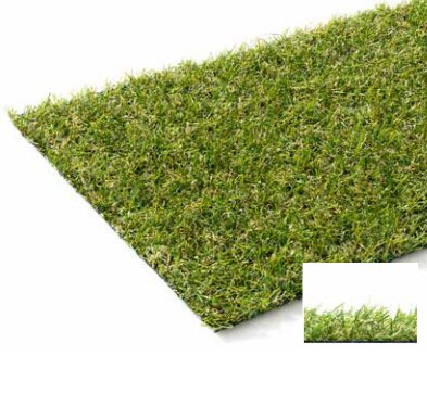Zelený umělý trávník (metráž) FLOMA Barcelona - délka 1 cm, šířka 400 cm a výška 1,5 cm