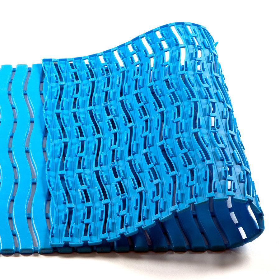 Modrá bazénová rohož Soft-Step - šířka 60 cm a výška 0,9 cm