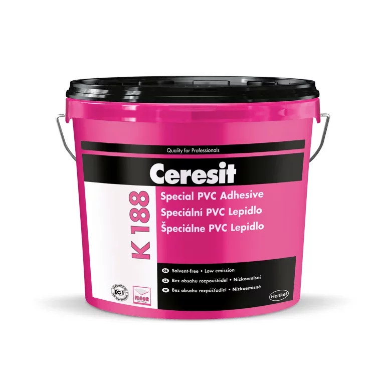 Disperzní lepidlo na podlahové krytiny z PVC, gumy Ceresit K 188E - 13 kg