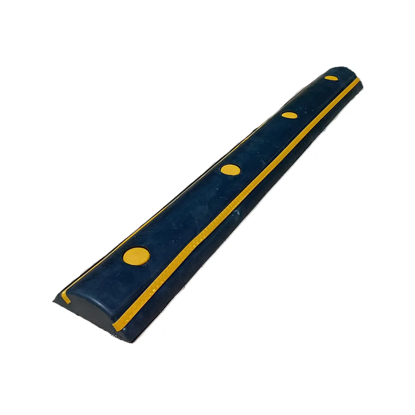 Rampenstopp aus Gummi - Länge 100 cm, Breite 13,5 cm, Höhe 4,5 cm - gelb-schwarzer