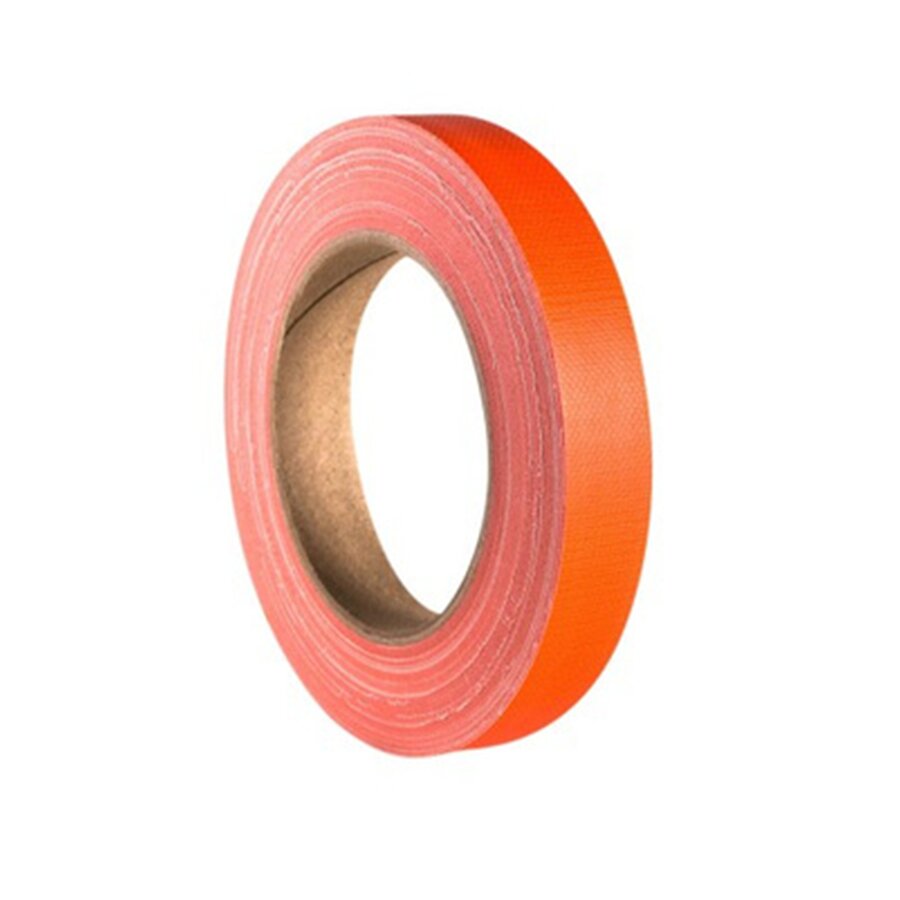 Neónovo oranžová výstražná páska - dĺžka 25 m, šírka 1,9 cm
