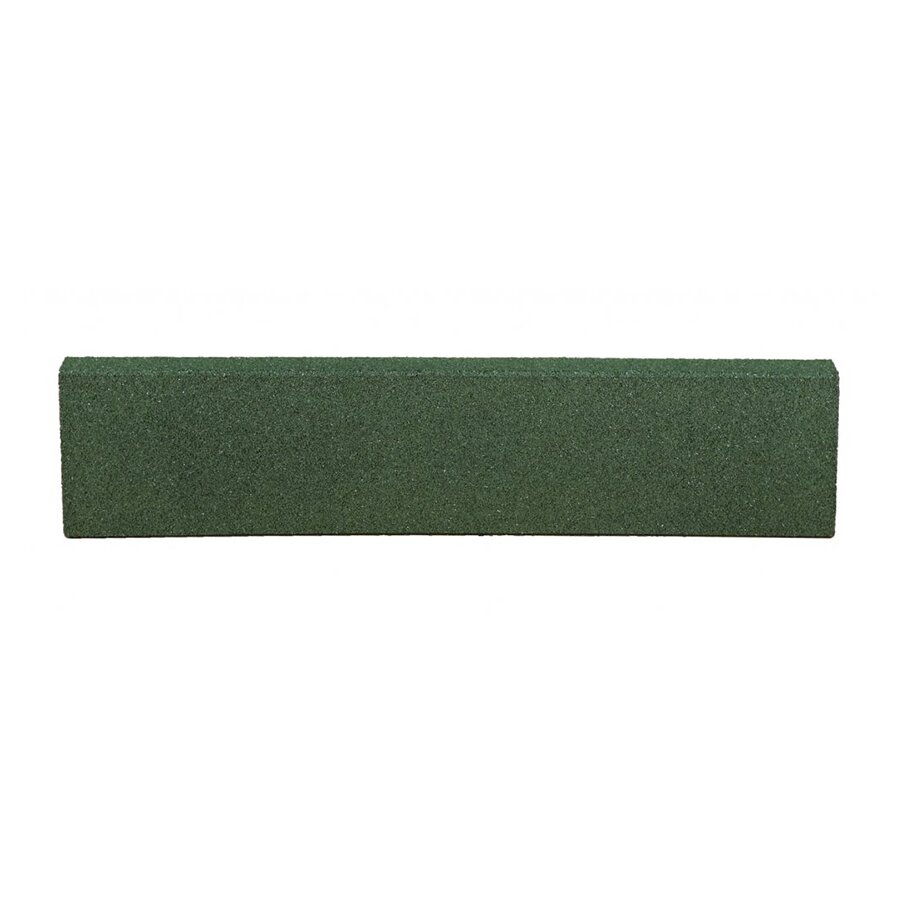 Zelený gumový dopadový obrubník OB2 FLOMA - dĺžka 100 cm, šírka 6 cm a výška 25 cm