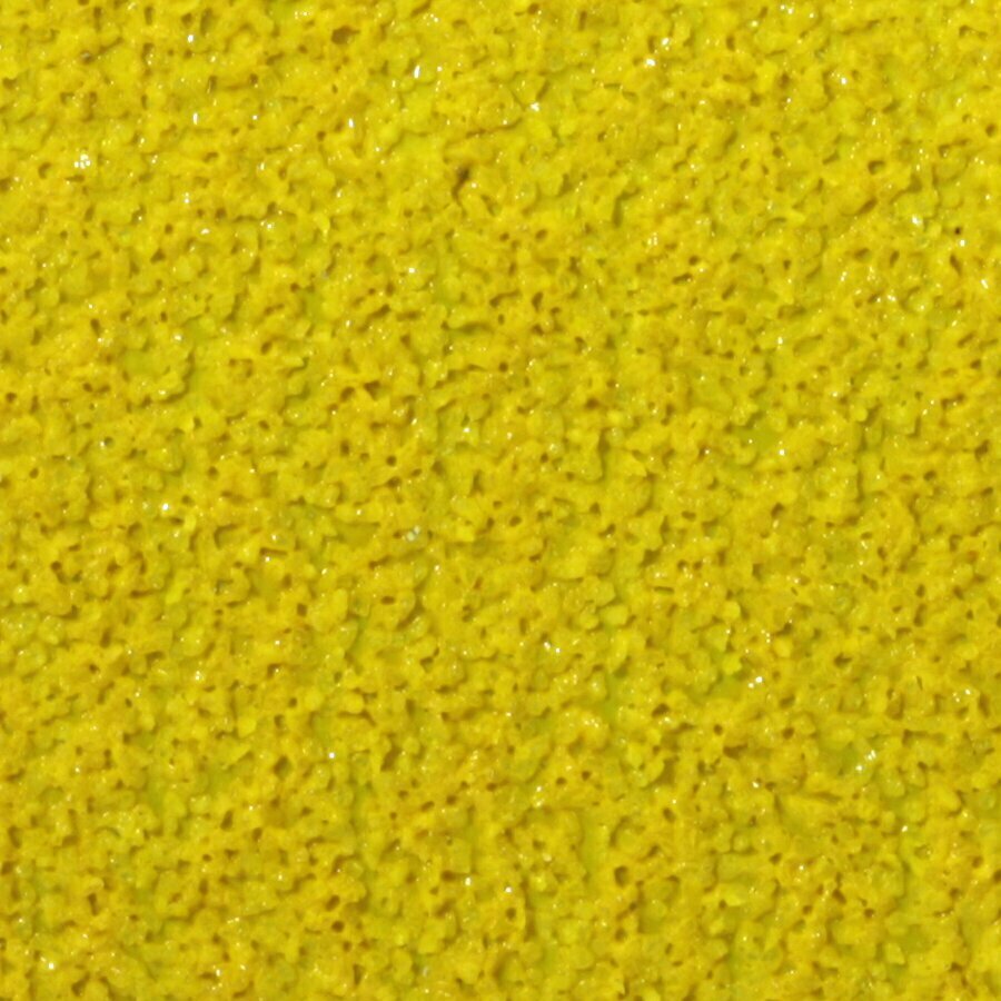 Žlutá korundová protiskluzová páska (pás) pro nerovné povrchy FLOMA Conformable - délka 15 cm, šířka 61 cm a tloušťka 1,1 mm