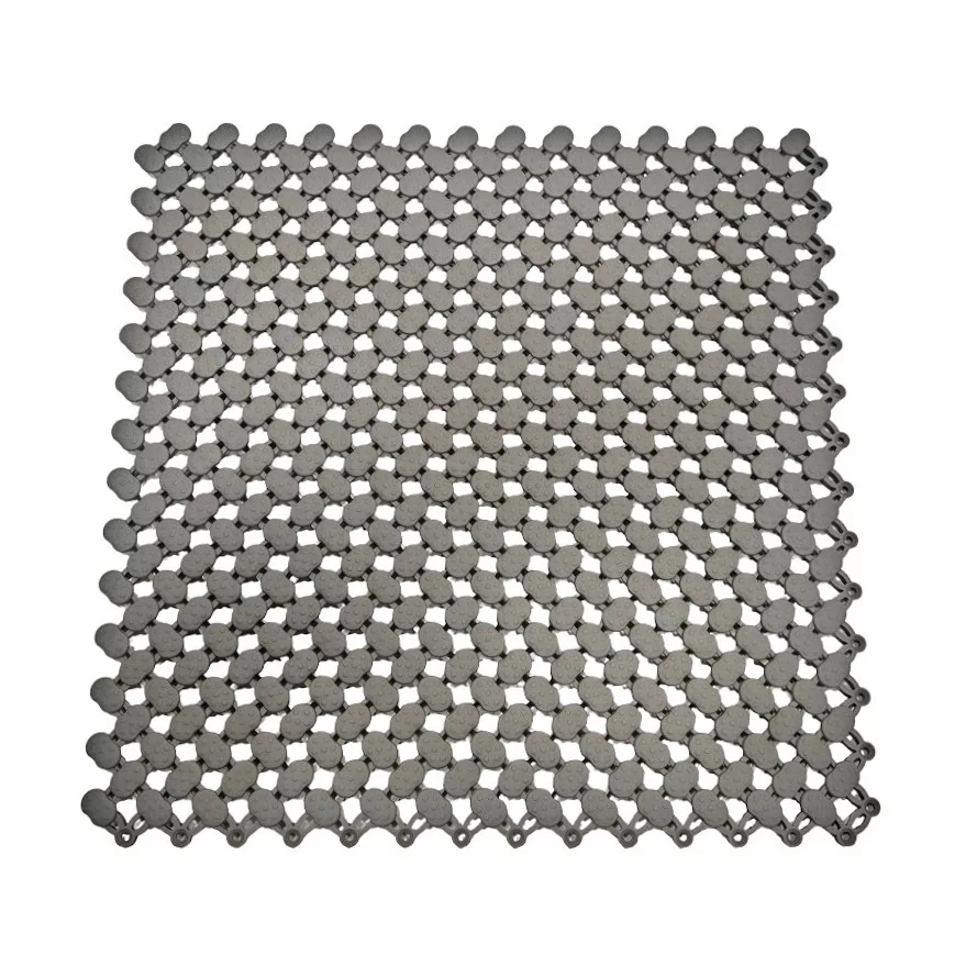 Šedá bazénová rohož FLOMA SP20 - délka 21,7 cm, šířka 21,7 cm, výška 0,8 cm