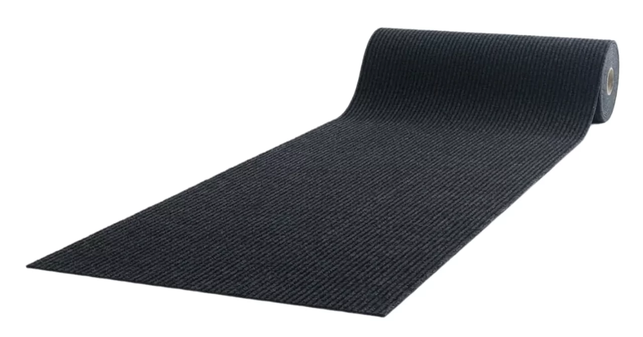 Textilmatte (Maßanfertigung) Für den Innenraum FLOMA Everton - Länge 1 cm, Breite 100 cm, Höhe 0,6 cm - Schwarz