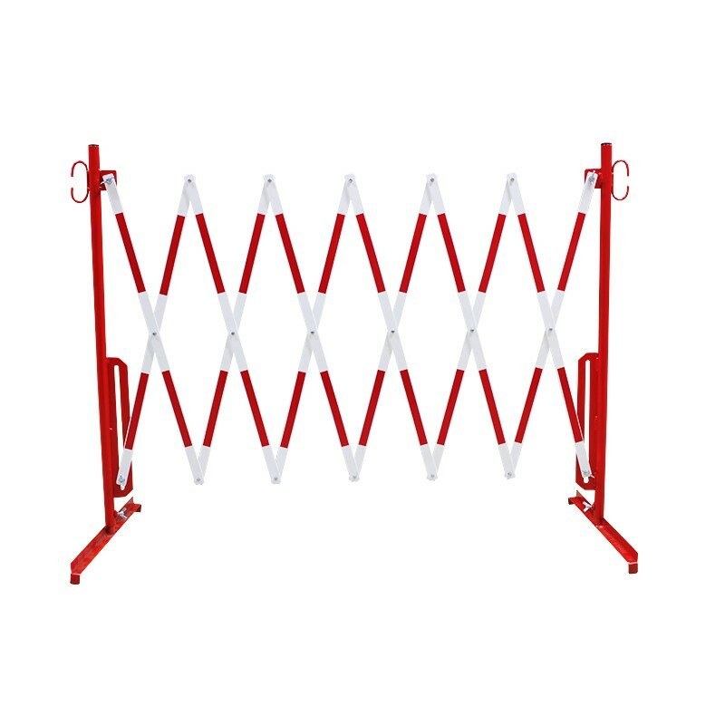 Bielo-červená mobilná zábrana - dĺžka 3,6 ma výška 1,05 m