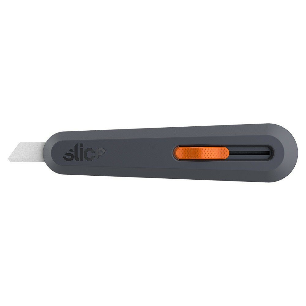 Černo-oranžový plastový polohovatelný univerzální nůž SLICE - délka 15,4 cm, šířka 3,6 cm a výška 2,2 cm