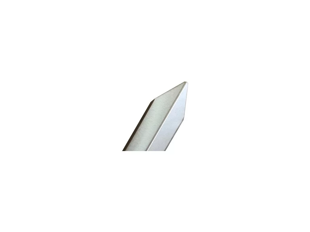 Wandeckenschutz aus Aluminium (L-Profil) - Länge 150 cm, Breite 4,5 cm, Dicke 0,8 mm - silberner