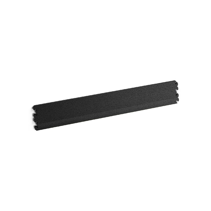Černá PVC vinylová soklová podlahová lišta Fortelock Invisible (hadí kůže) - délka 46,8 cm, šířka 10 cm a tloušťka 0,67 cm