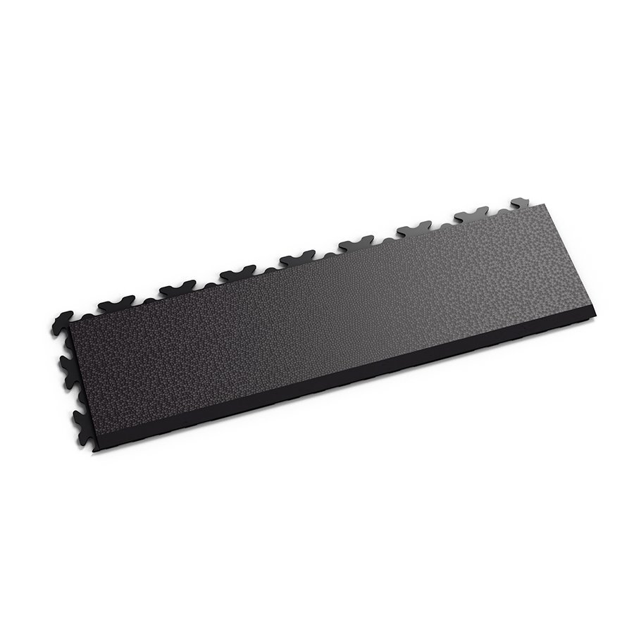 Černý PVC vinylový nájezd "typ D" Fortelock Invisible - délka 46,8 cm, šířka 14,5 cm a výška 0,67 cm