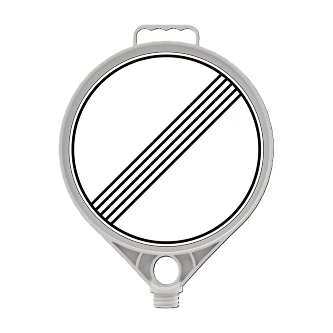 Kreisförmiges Verkehrszeichen aus Kunststoff Und (PPC) &quot;Ende aller Verbote&quot; FLOMA - Breite 28 cm, Höhe 28 cm