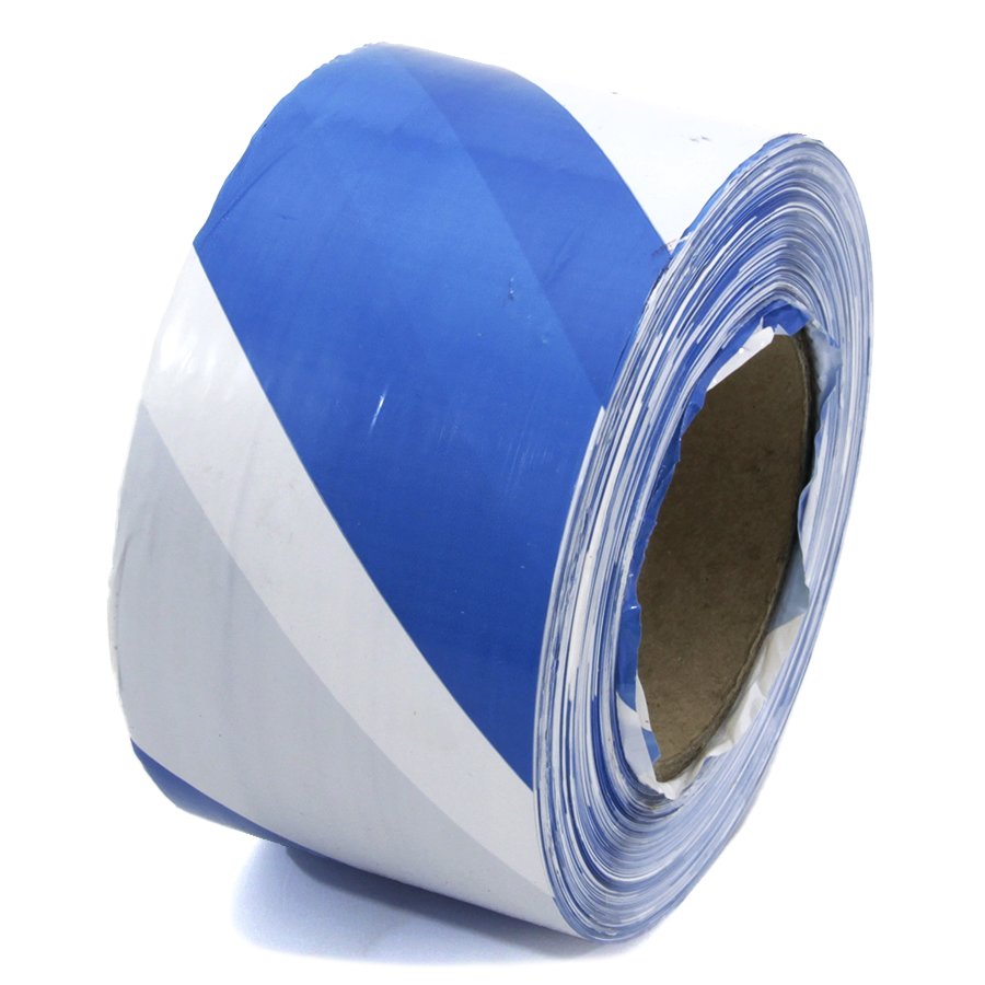Bílo-modrá vytyčovací páska - délka 250 m, šířka 7,5 cm