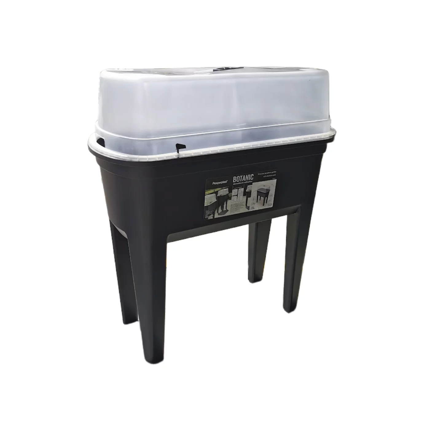 Gartiges Anzuchtschale aus Kunststoff GH76 - Länge 77,5 cm, Breite 37,8 cm - Schwarz
