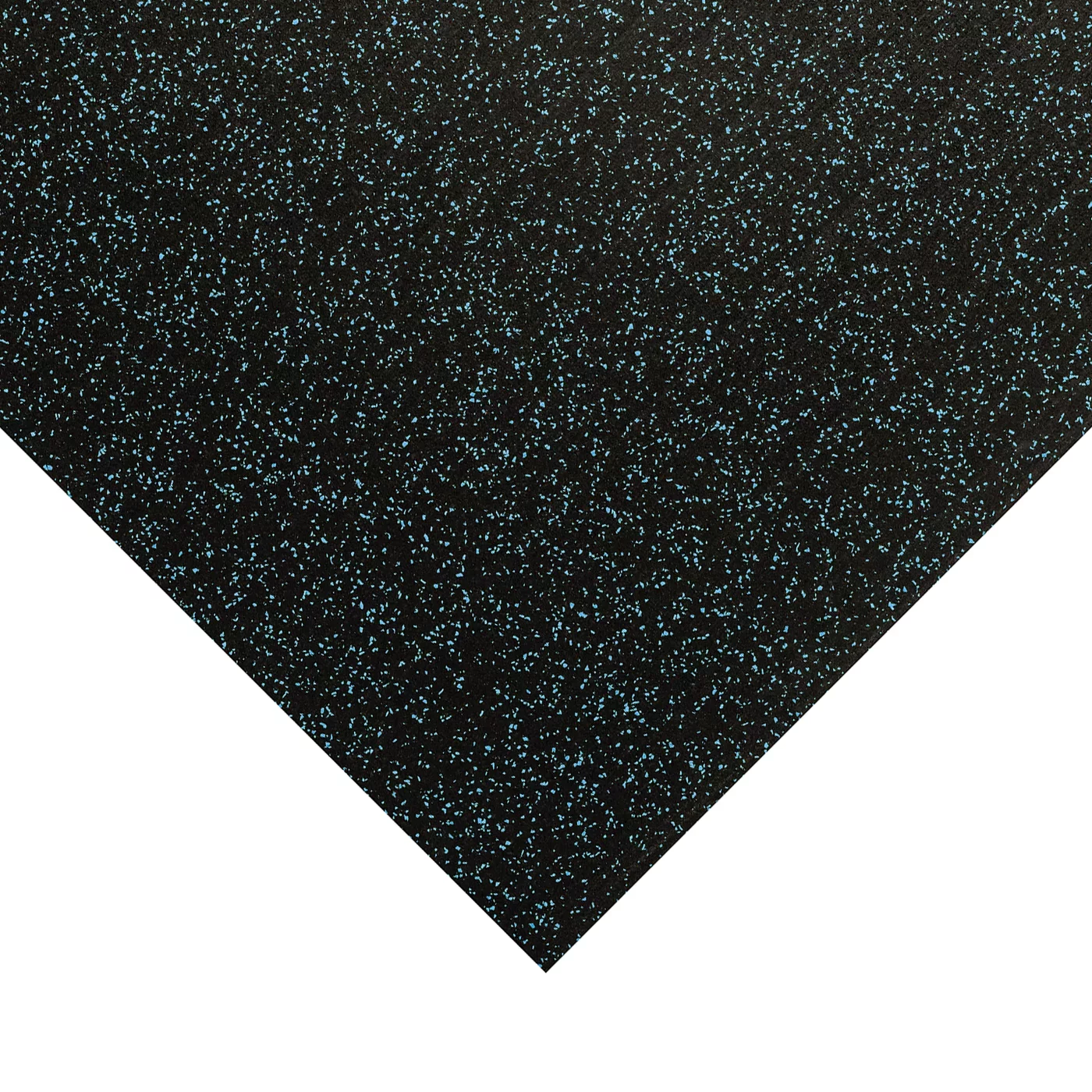 Schwarz-blaue Gummibodenplatte (Rolle) FLOMA FitFlo SM1050 - Länge 10 m, Breite 125 cm, Höhe 0,6 cm