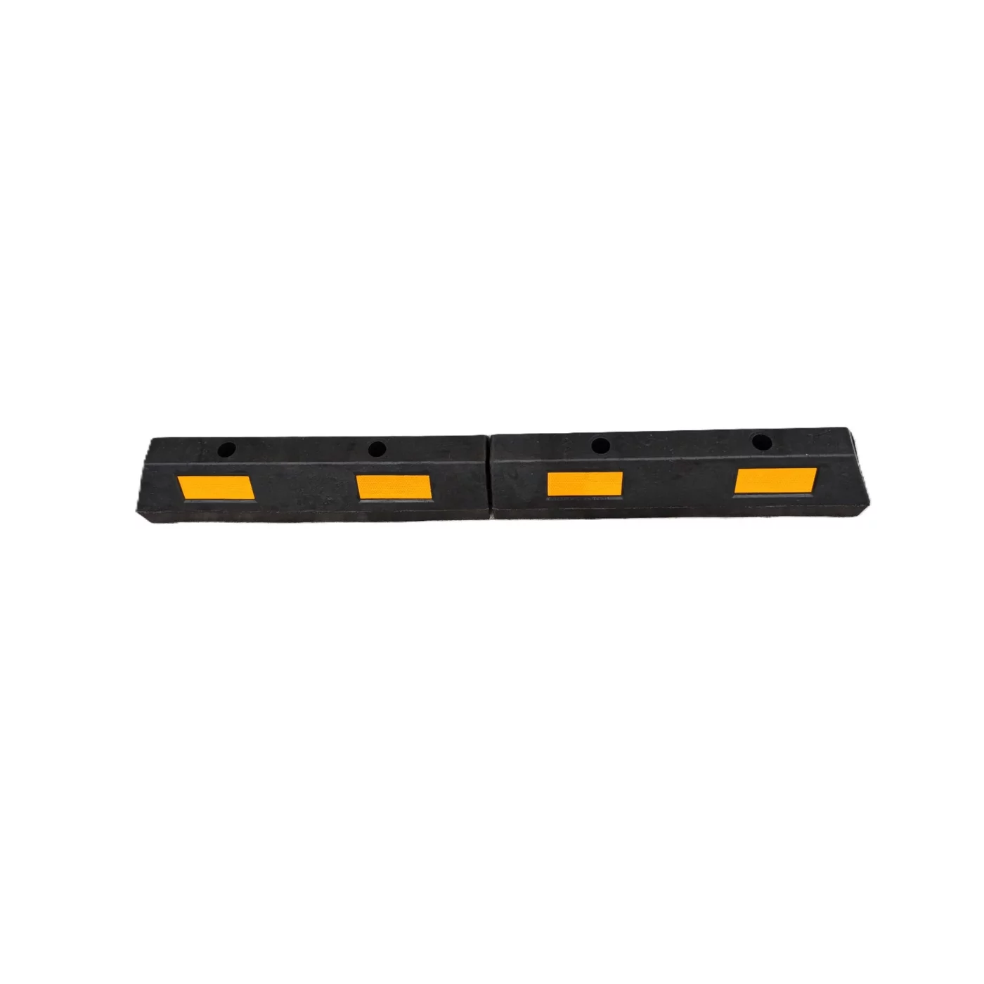 Modularer Parkstopp aus Gummi - Länge 183 cm, Breite 14,5 cm, Höhe 12 cm - gelb-schwarzer