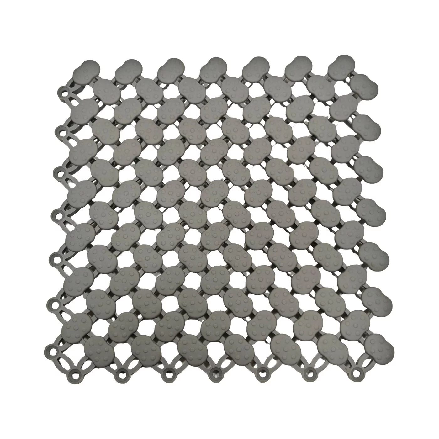 Šedá bazénová rohož FLOMA SP20 - délka 21,7 cm, šířka 21,7 cm, výška 0,8 cm