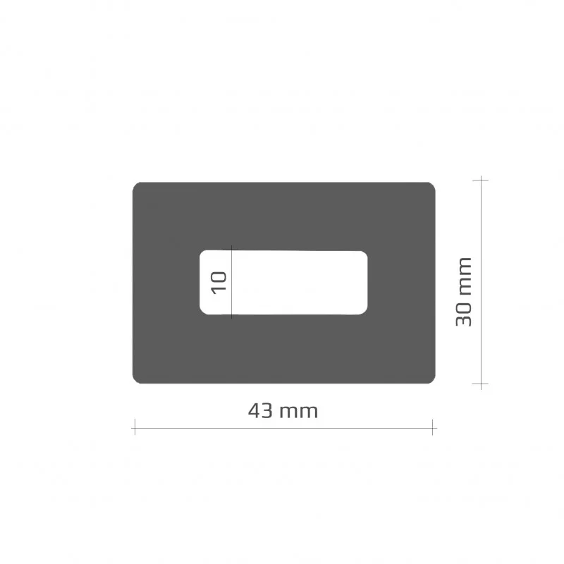 Fotolumineszierender warnendes Wandeckenschutz aus Schaumstoff - Länge 100 cm, Breite 4,3 cm, Höhe 3 cm - schwarz-weißer