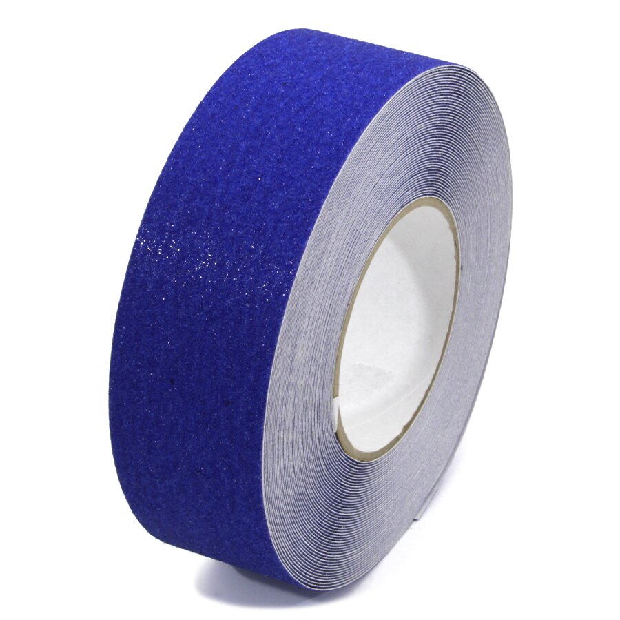 Modrá korundová protišmyková páska FLOMA Standard - dĺžka 18,3 m, šírka 5 cm, hrúbka 0,7 mm
