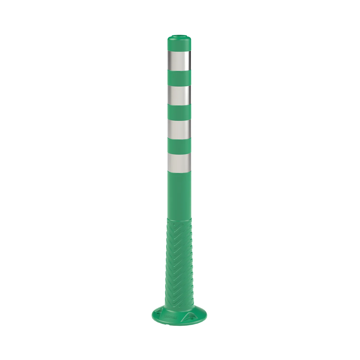 Absperrpfosten aus Kunststoff und (PE) FLOMA BD46 Flexibel - Durchmesser 8 cm, Höhe 100 cm - Grün