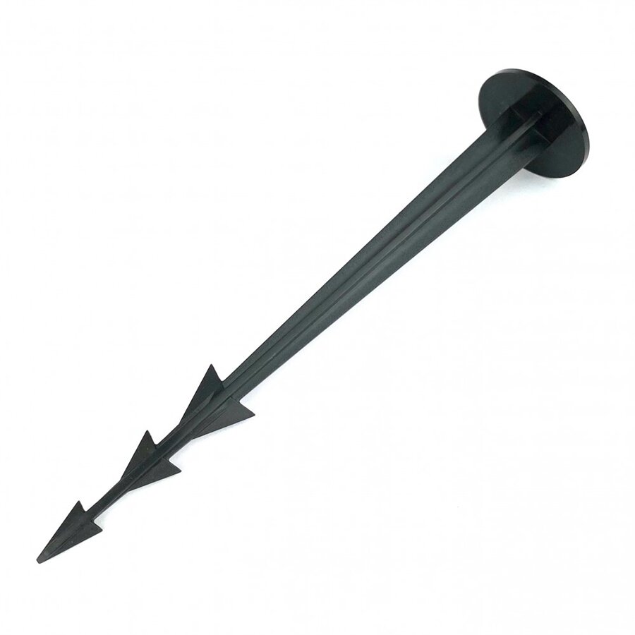 Čierny plastový kotviaci klinec Pin - priemer 3,7 cm a dĺžka 18 cm