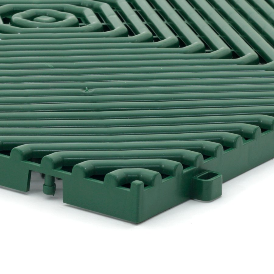 Zelená plastová terasová dlažba Linea Rombo - dĺžka 38,3 cm, šírka 38,3 cm a výška 1,7 cm