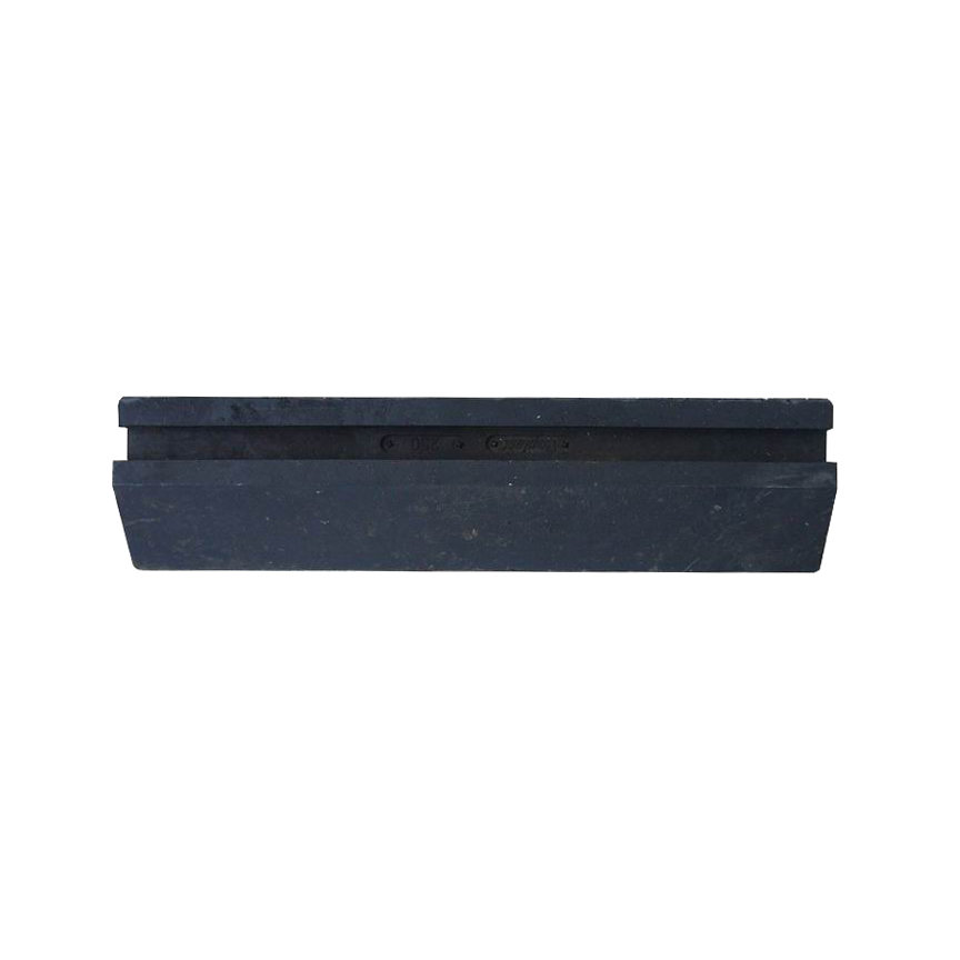 Černý plastový nájezd "pod" pro plastové podlahové desky - délka 40 cm, šířka 10 cm a výška 4,3 cm