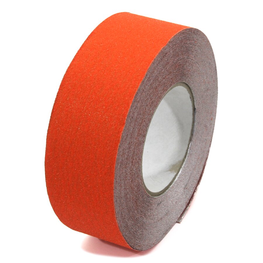 Oranžová korundová protišmyková páska pre nerovné povrchy FLOMA Conformable - dĺžka 18,3 m, šírka 5 cm, hrúbka 1,1 mm