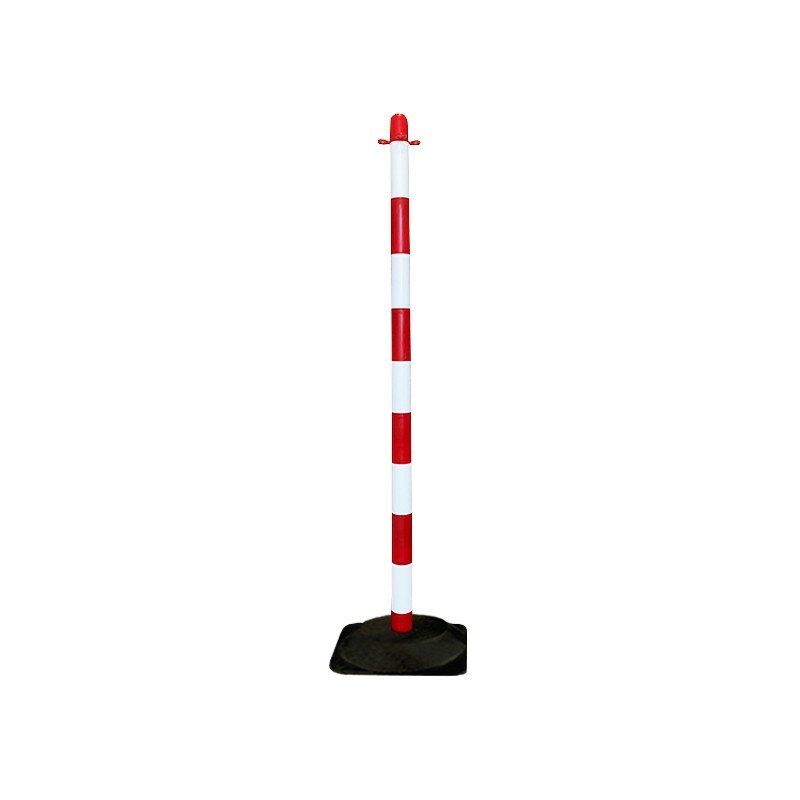 Bielo-červený plastový vymedzovací stĺpik SCV - výška 110 cm