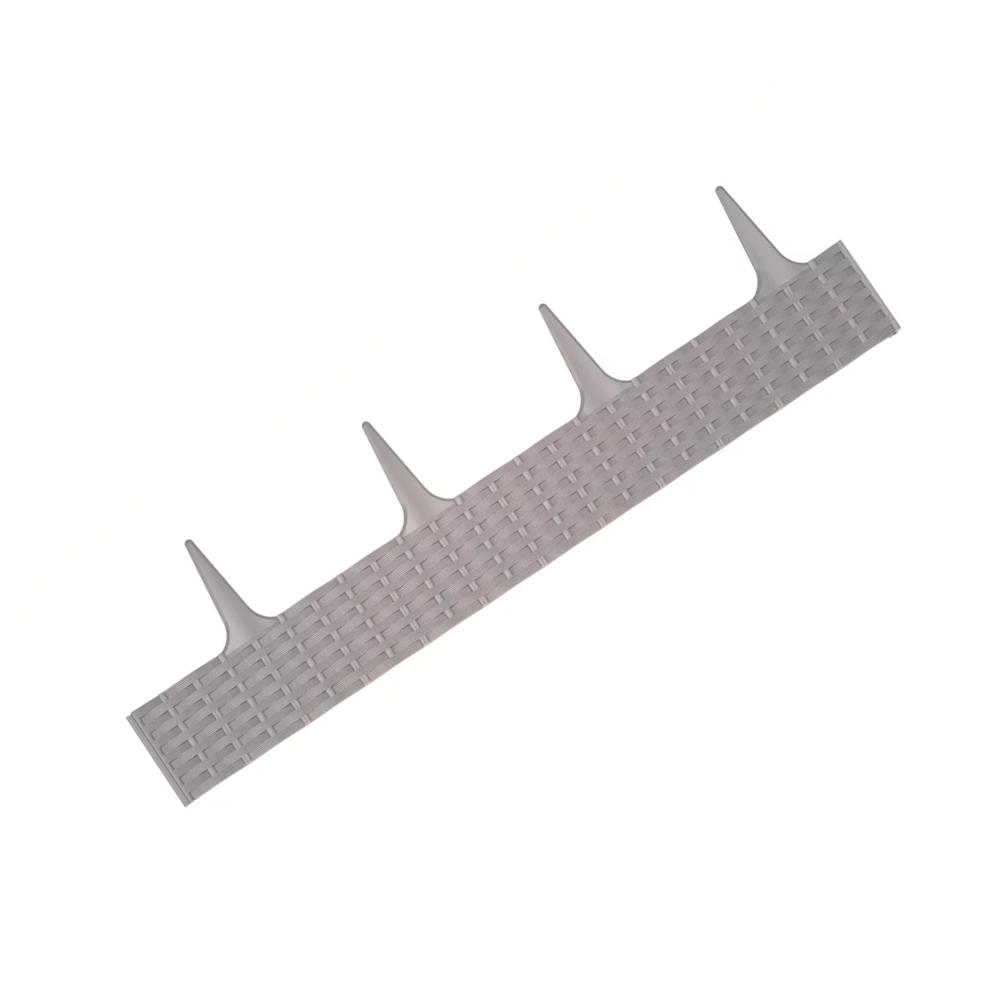 Šedý plastový záhradný obrubník GC85 - dĺžka 390 cm, výška 18,6 cm