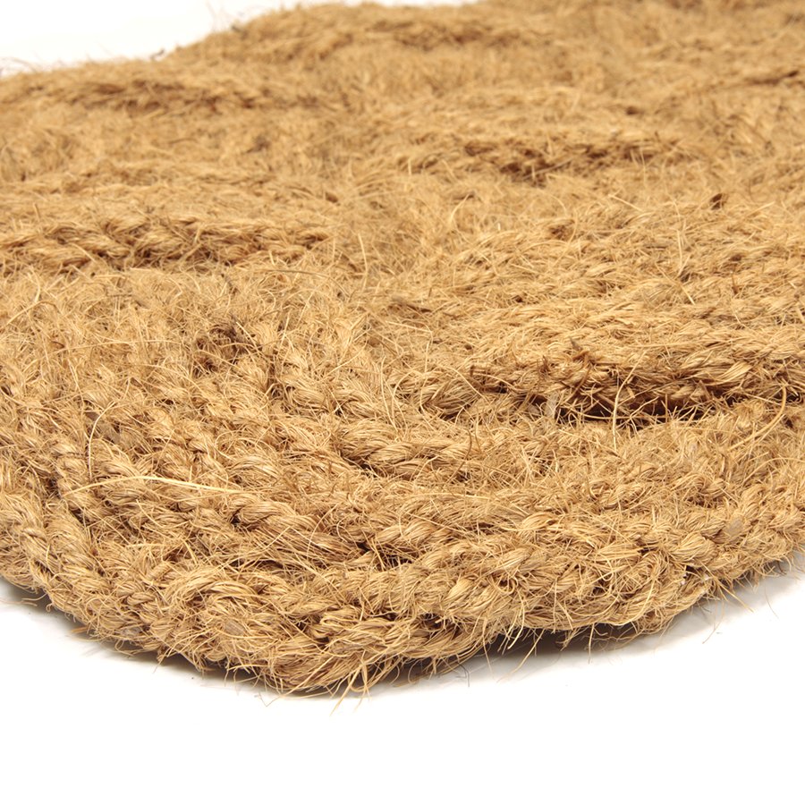 Kokosová venkovní čistící vstupní rohož FLOMA Jumbo Rectangle - délka 45 cm, šířka 75 cm, výška 3,5 cm