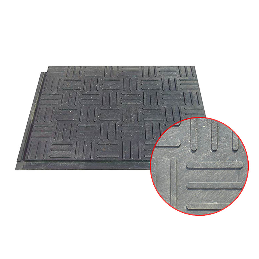PVC vinylová stajňová podlahová doska FLOMA RePVC T611 - dĺžka 80 cm, šírka 60 cm, výška 2,2 cm