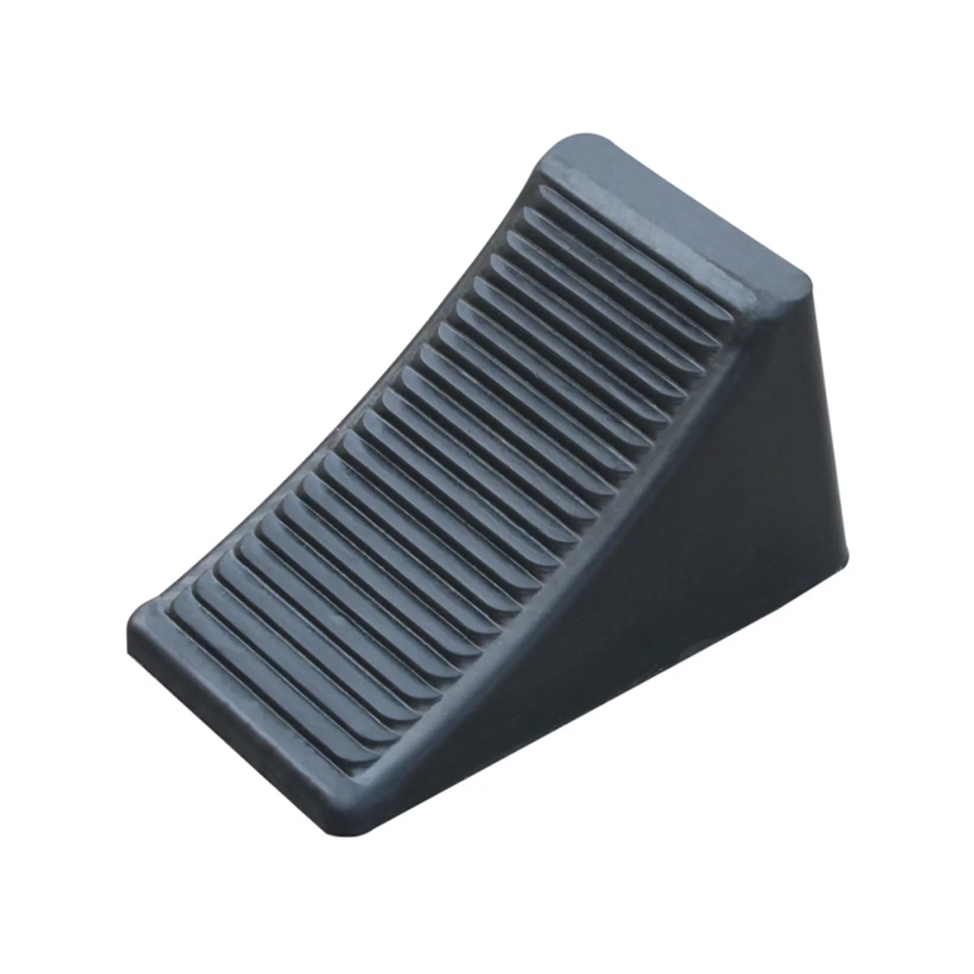 Radkeil aus Gummi unter die Räder FLOMA - Länge 17 cm, Breite 10 cm, Höhe 10 cm - Schwarz