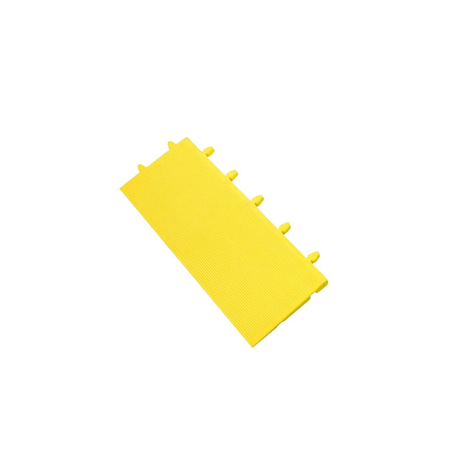 Žltá gumová nábehová hrana &quot;samec&quot; pre rohože Tough - dĺžka 48 cm, šírka 18 cm a výška 2 cm