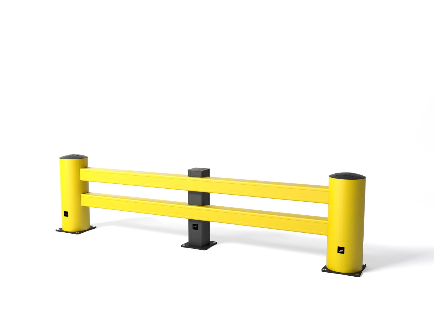 Sicherheitsbarriere double - Breite 110-240 cm - gelbe
