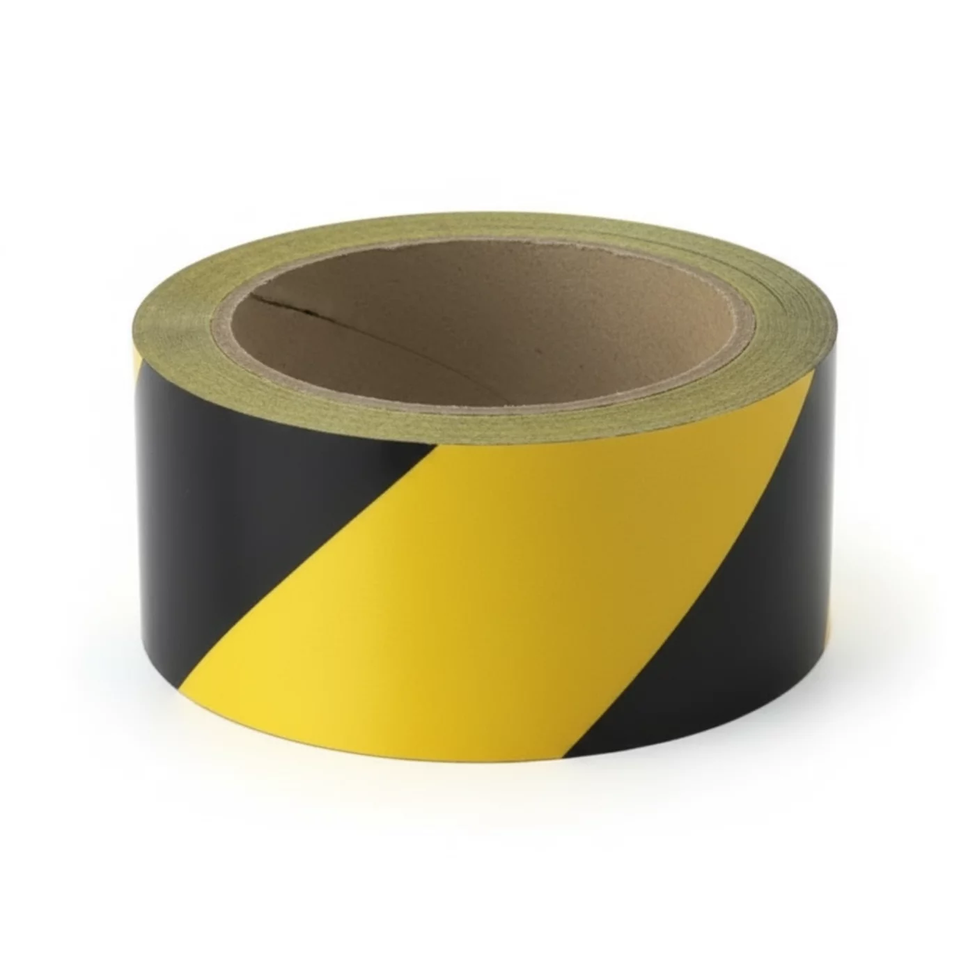 Rechtes Warnband - Länge 15 m, Breite 5 cm - Schwarz-Gelb