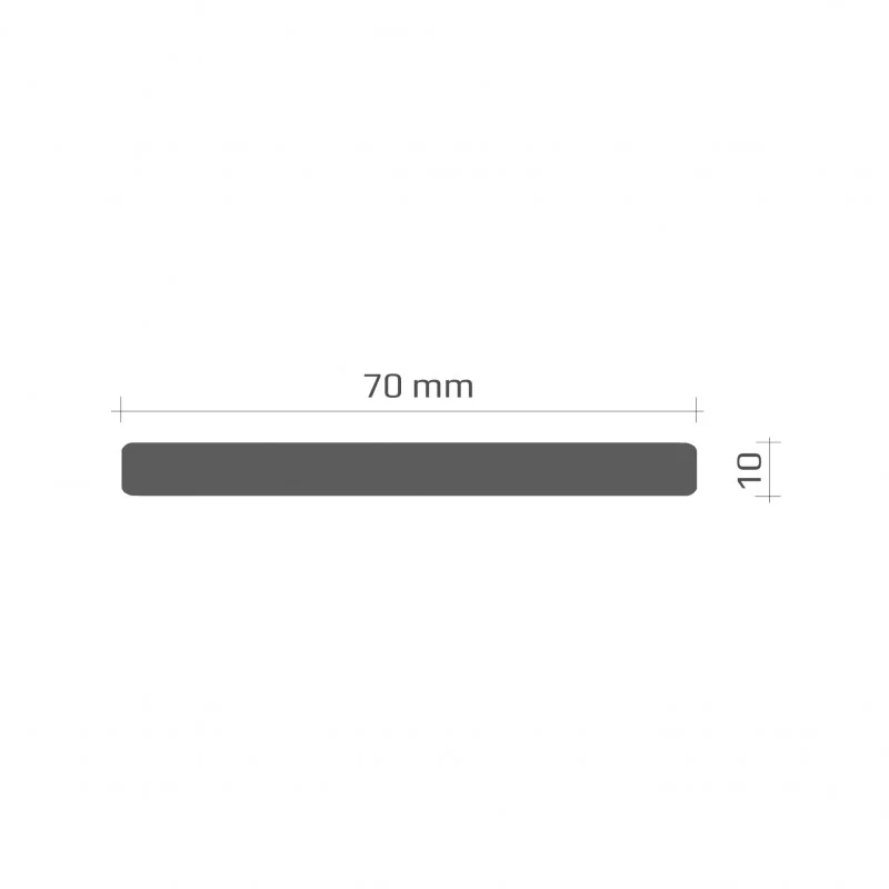 Čierno-žltá penový výstražná ochrana rohov stien, stĺpov, konštrukcií a strojov PI-4M - dĺžka 100 cm, šírka 7 cm, výška 1 cm
