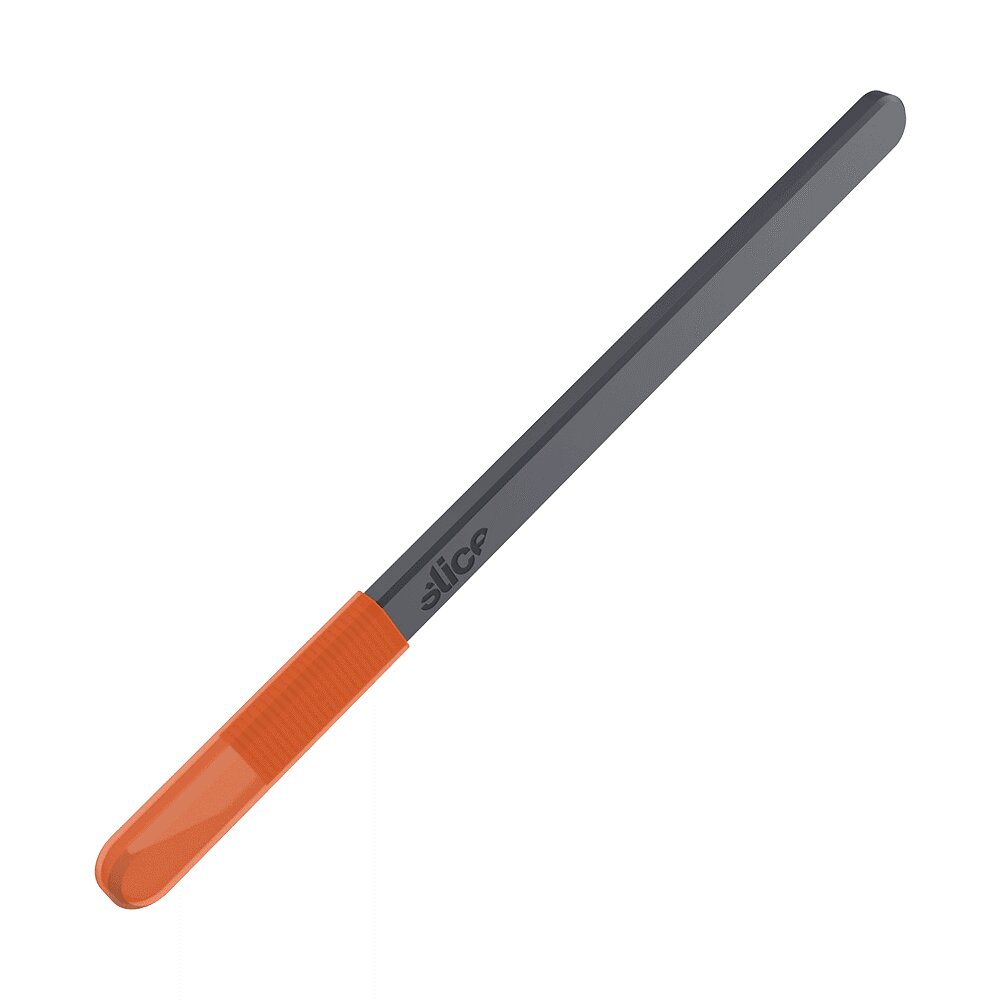 Čierno-oranžový keramický presný nôž SLICE - dĺžka 14 cm, šírka 1 cm, výška 0,6 cm