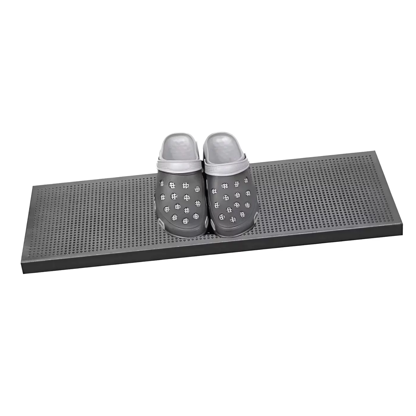 Gummistufenmatte Noppen - Länge 25 cm, Breite 75 cm, Höhe 0,5 cm